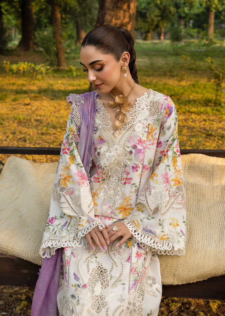 Crimson Petals And Promises - D2B Tasawar Luxe Lawn 2025 - Image 2