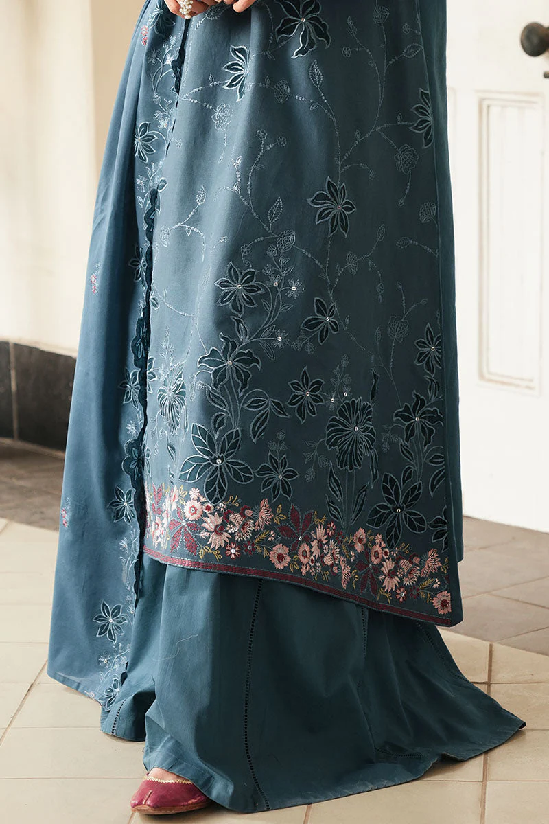 Cross Stitch Aqua Cobalt Eid Lawn Collection 2025 - Image 3