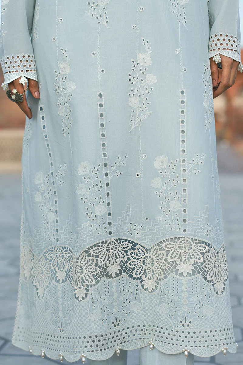 Cross Stitch Aqua Haze Chikankari 2025 - Image 2