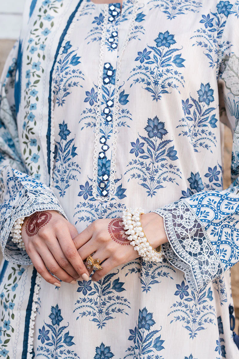 Cross Stitch Astral Garden Eid Lawn Collection 2025 - Image 3