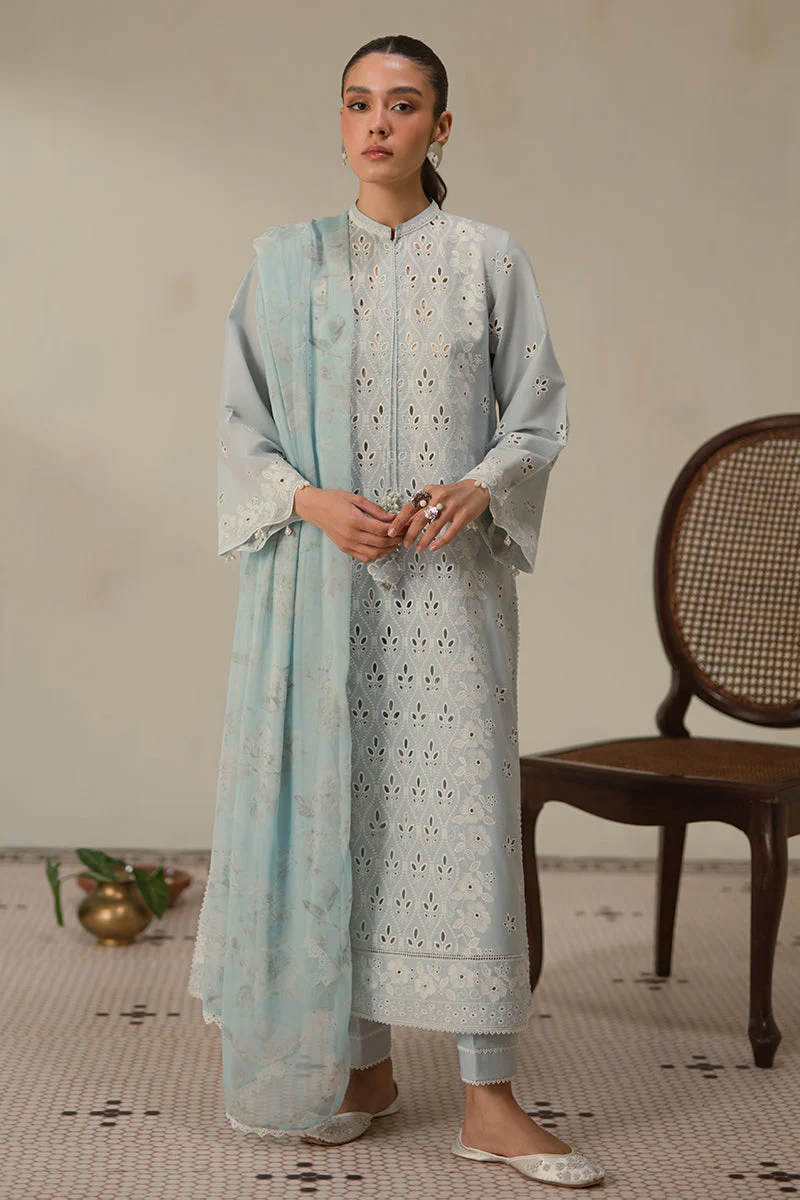 Cross Stitch Blue Flair Chikankari 2025 - Image 2