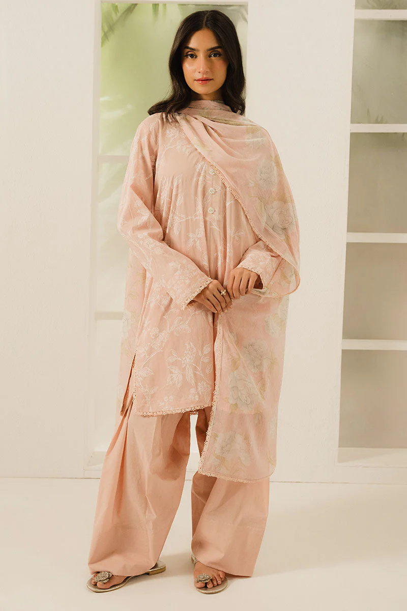 Cross Stitch Coral Dust Daily Khaddar Linen Collection 2025