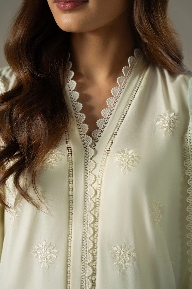 Cross Stitch Floral Melody Chikankari Lawn 2025 - Image 2
