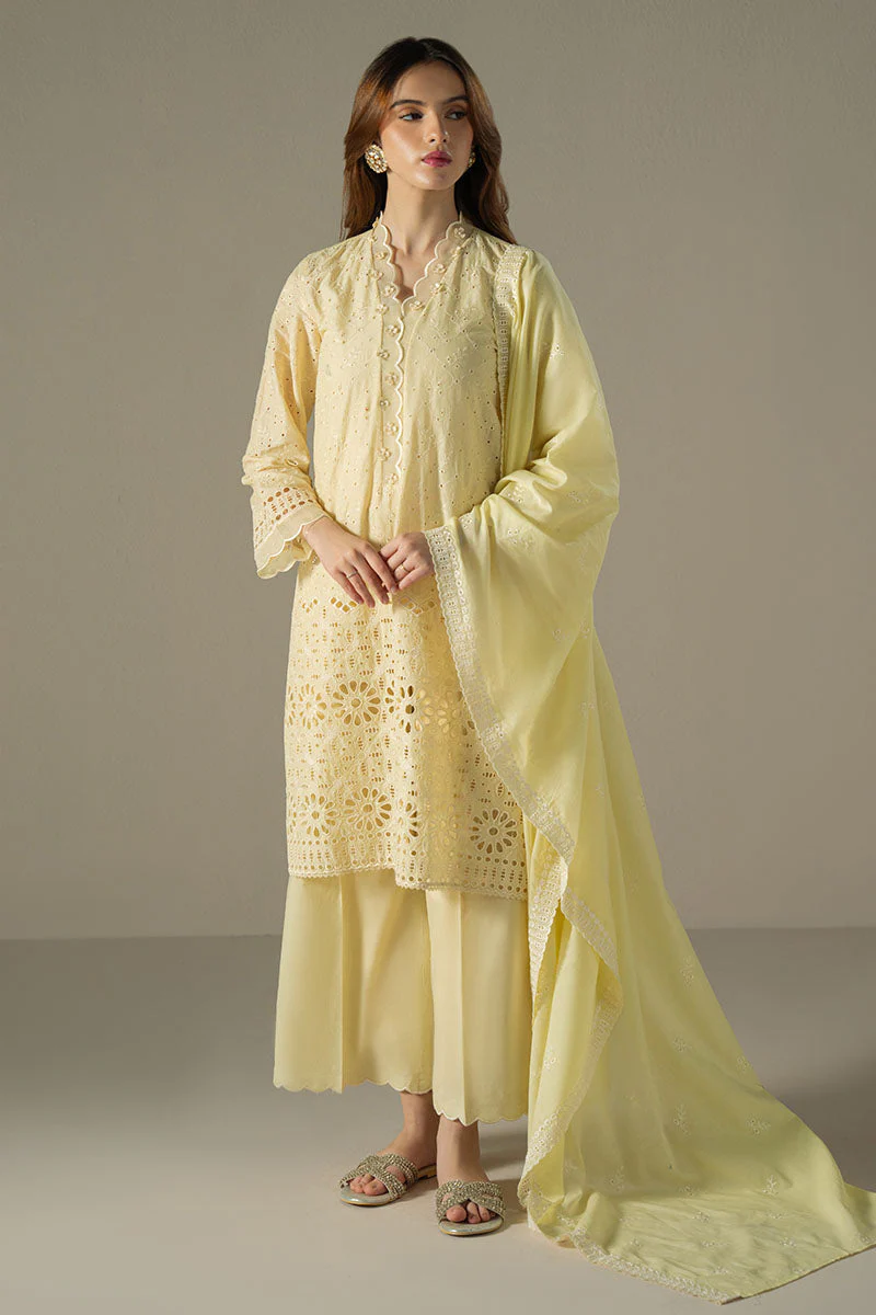 Cross Stitch Lemon Zest Chikankari Lawn 2025