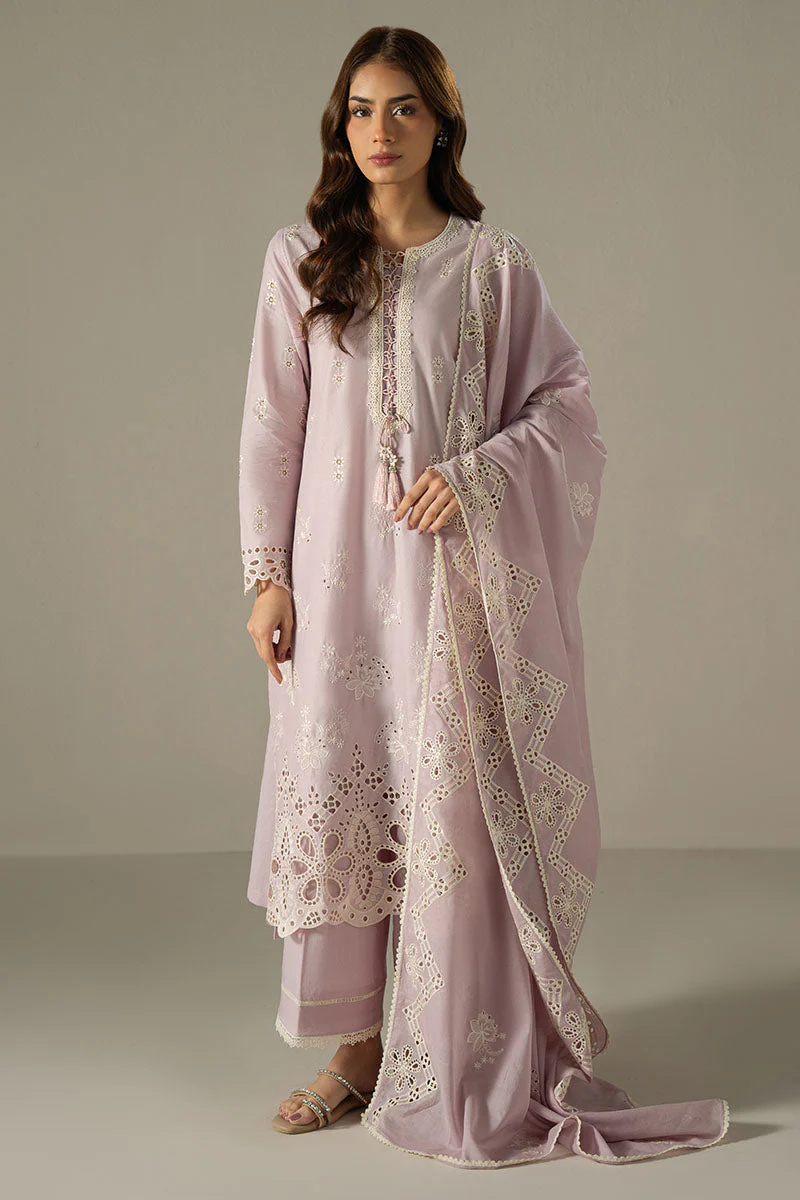 Cross Stitch Lilac Bloom Chikankari 2025