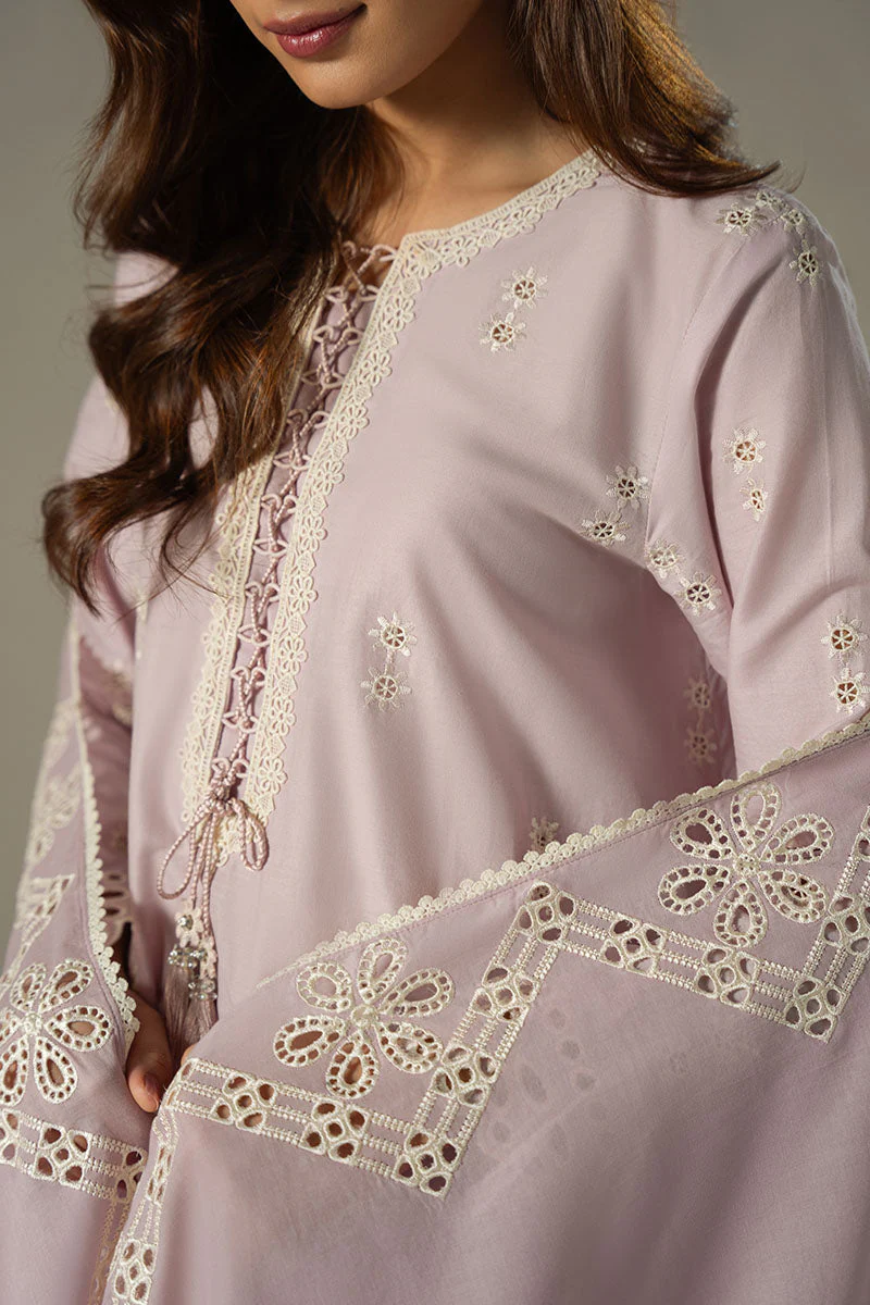 Cross Stitch Lilac Bloom Chikankari 2025 - Image 2