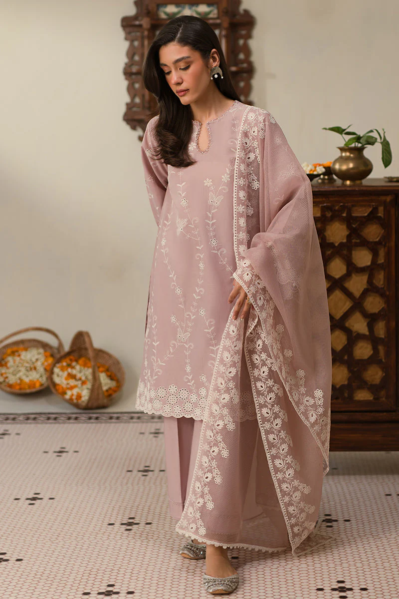 Cross Stitch Mauve Glam Chikankari 2025
