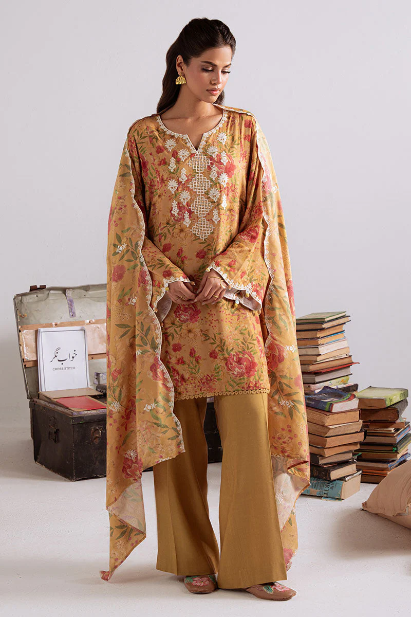 Cross Stitch Mustard Orchid Winter Collection 2025