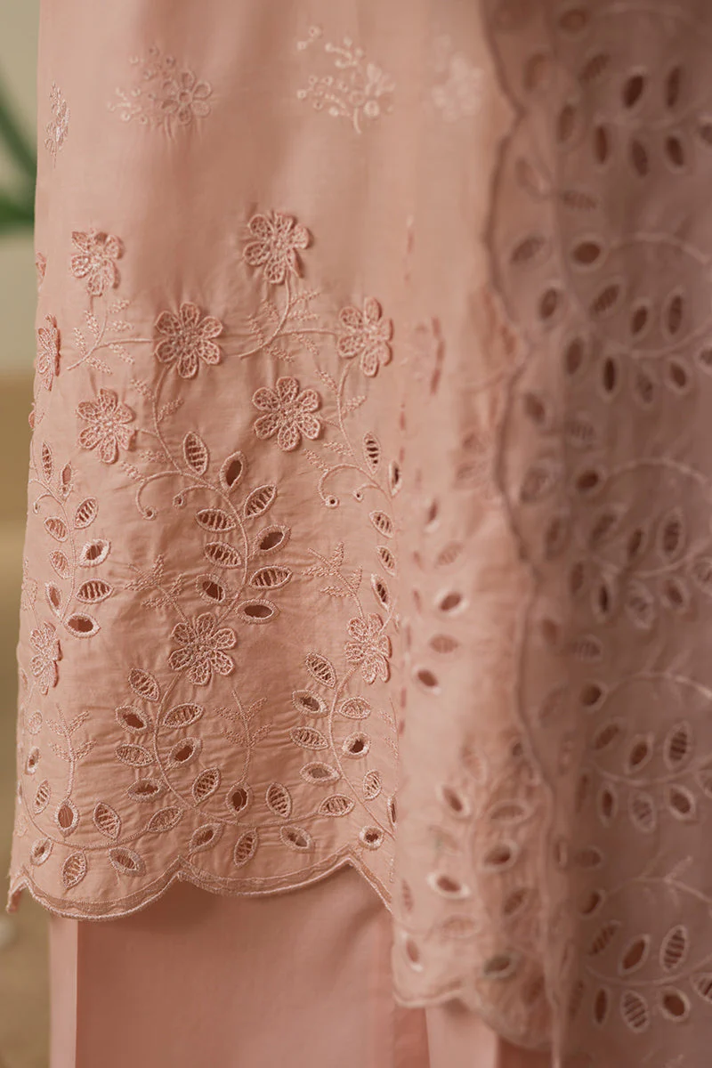 Cross Stitch Pale Mauve Chikankari Lawn 2025 - Image 2
