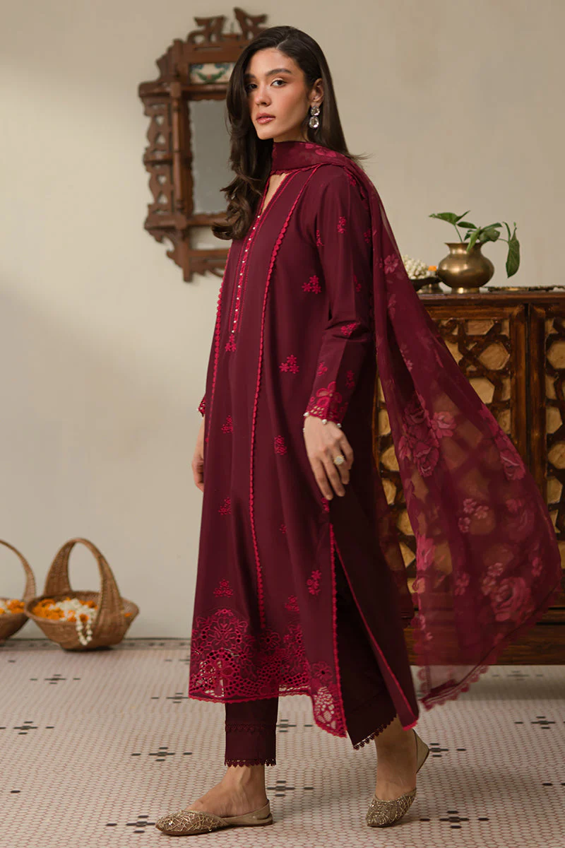 Cross Stitch Ruby Rose Chikankari 2025