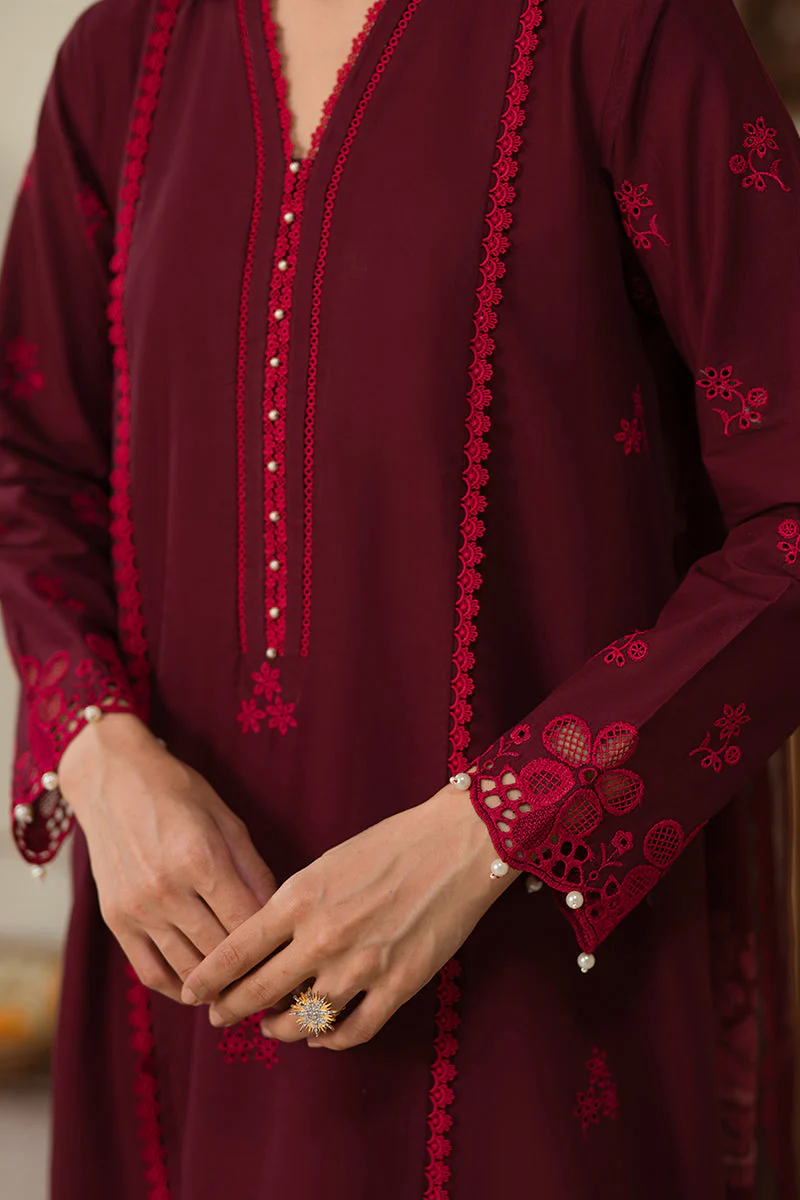 Cross Stitch Ruby Rose Chikankari Lawn 2025 - Image 2