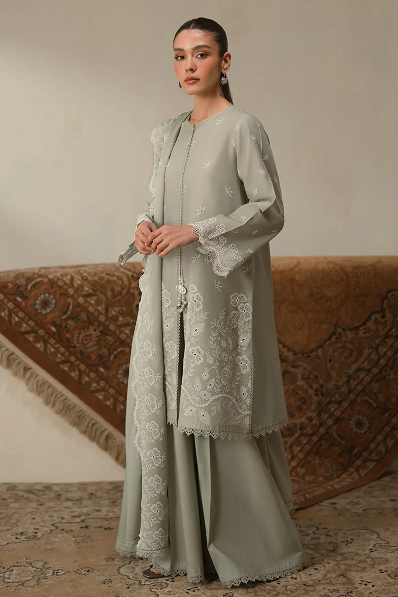 Cross Stitch Sea Mist Chikankari 2025
