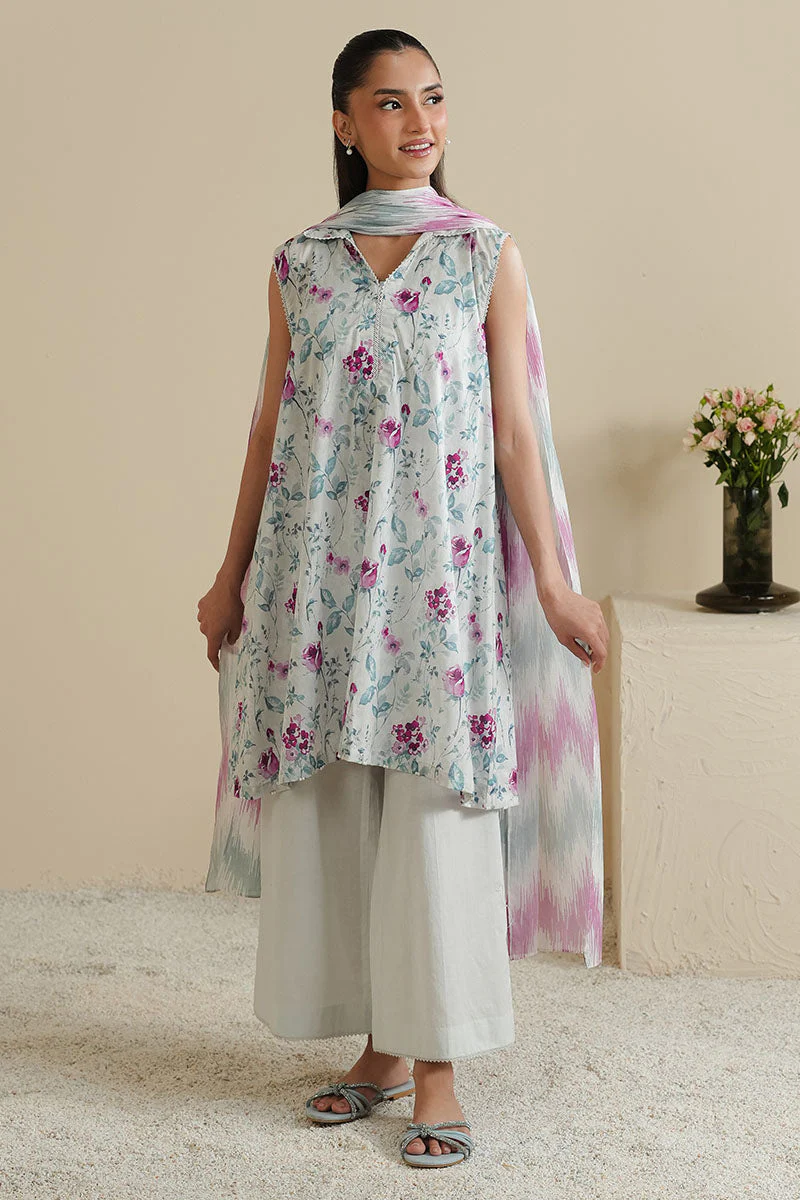 Cross Stitch Seafoam Serenity Daily Khaddar Linen Collection 2025