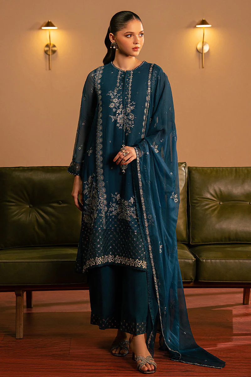 Cross Stitch Serene Sapphire Luxury Pret 2025