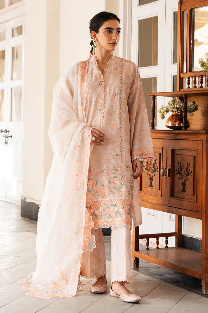 Cross Stitch Soft Salmon Eid Lawn Collection 2025