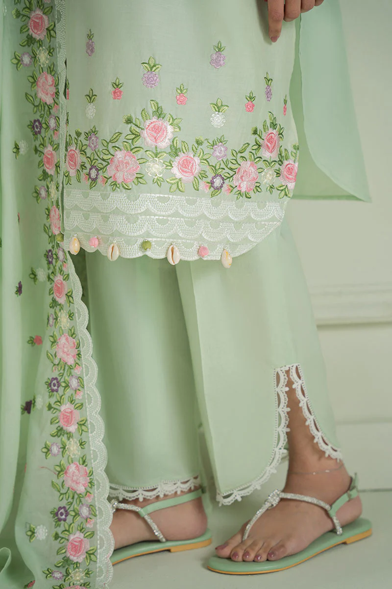 Cross Stitch Verdent Bloom Mahiri Embroidered Lawn 2025 - Image 2