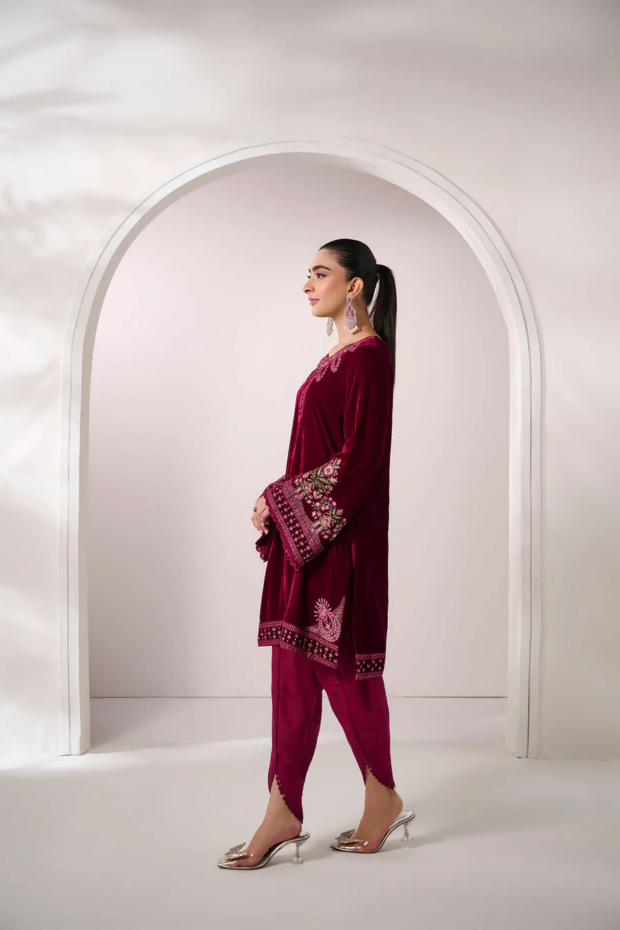 Dhanak FW24DA-2628 Plum Velvet Drop II 2024 - Image 2