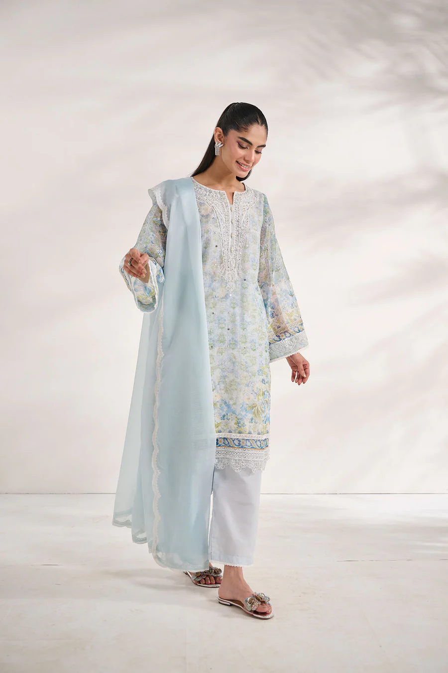 Dhanak SS24DA-2585 Sky Blue Signature Pret Vol 2 2024 - Image 2