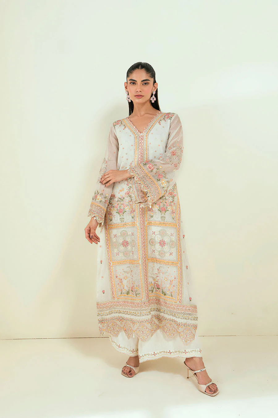 Dhanak SS25DA-2693 Cream Signature Pret Vol-III 2025