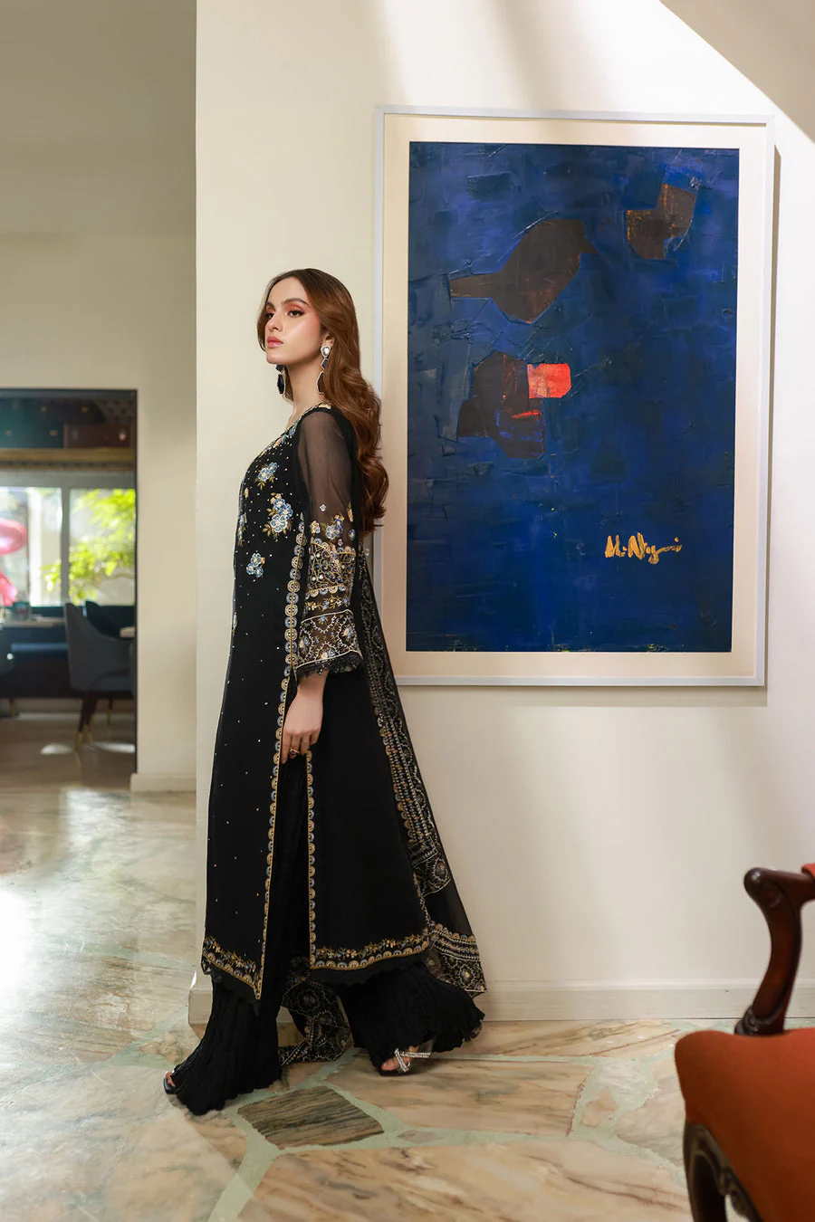 Dhanak SS25DA-2720 Black Signature Collection 2025 - Image 2