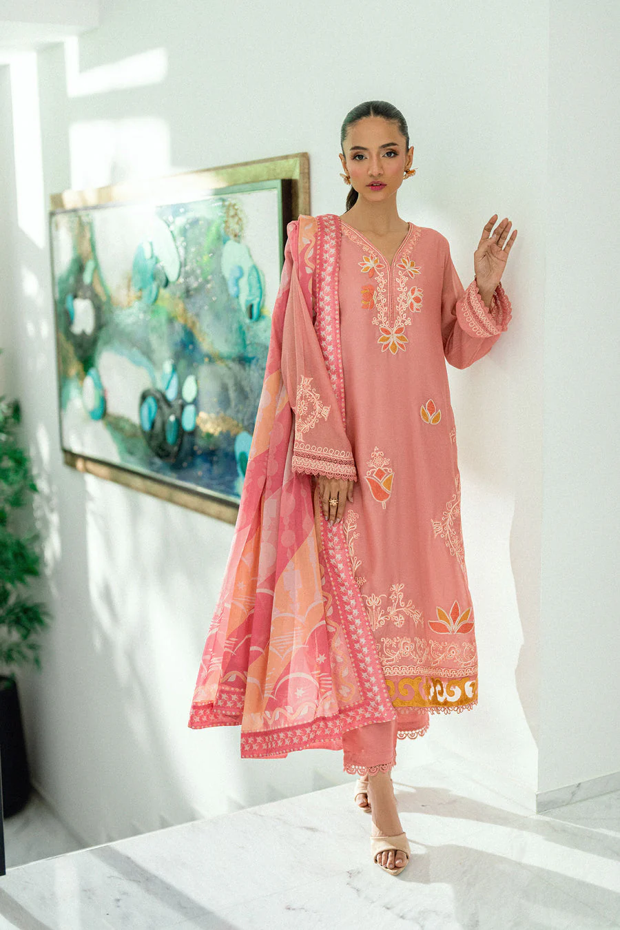 Dhanak SS25DA-2721 Pink Signature Pret Vol-II 2025