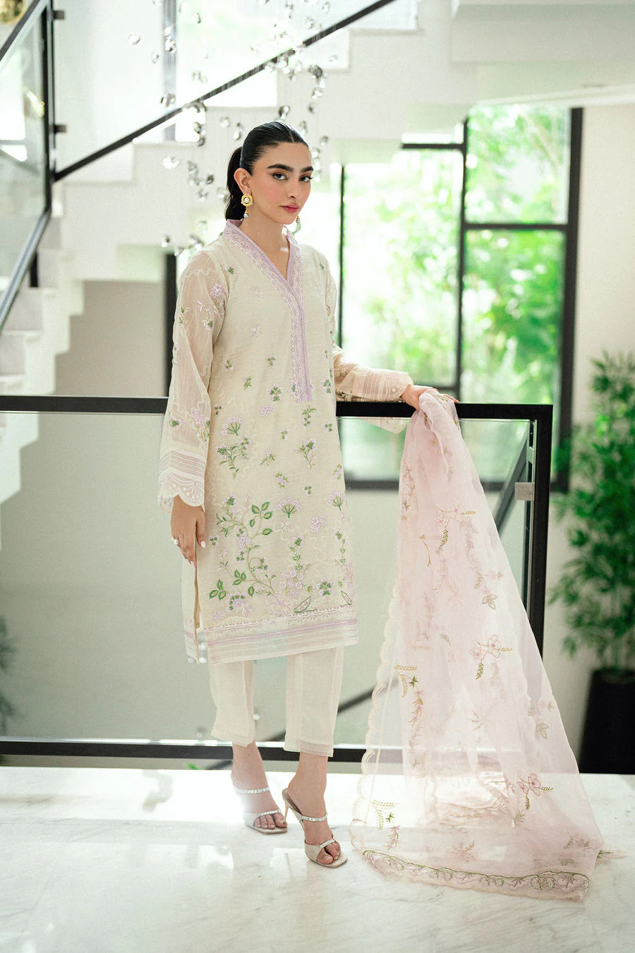 Dhanak SS25DA-2761 Cream Signature Pret Vol-III 2025 - Image 2