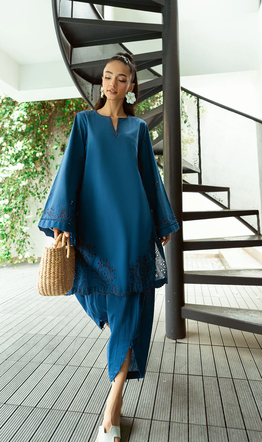 Dhanak SS25DC-2566 Navy Blue Solids Edit 2025