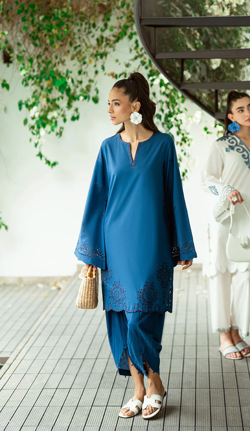 Dhanak SS25DC-2566 Navy Blue Solids Edit 2025 - Image 2