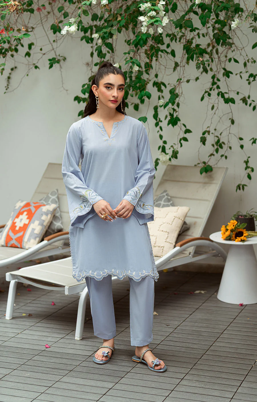 Dhanak SS25DC-2567 Sky Blue Solids Edit 2025