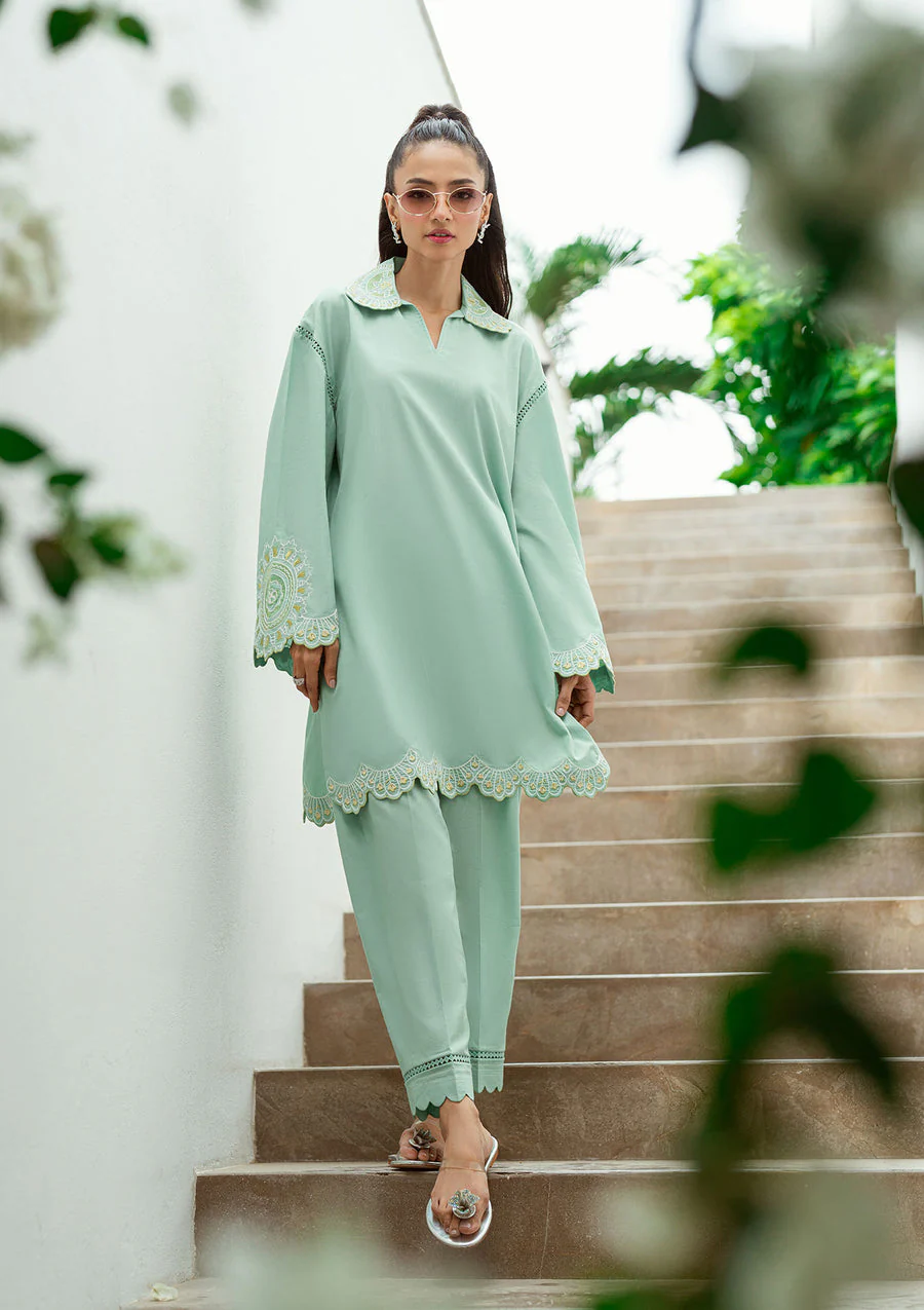 Dhanak SS25DC-2569 Mint Green Solids Edit 2025