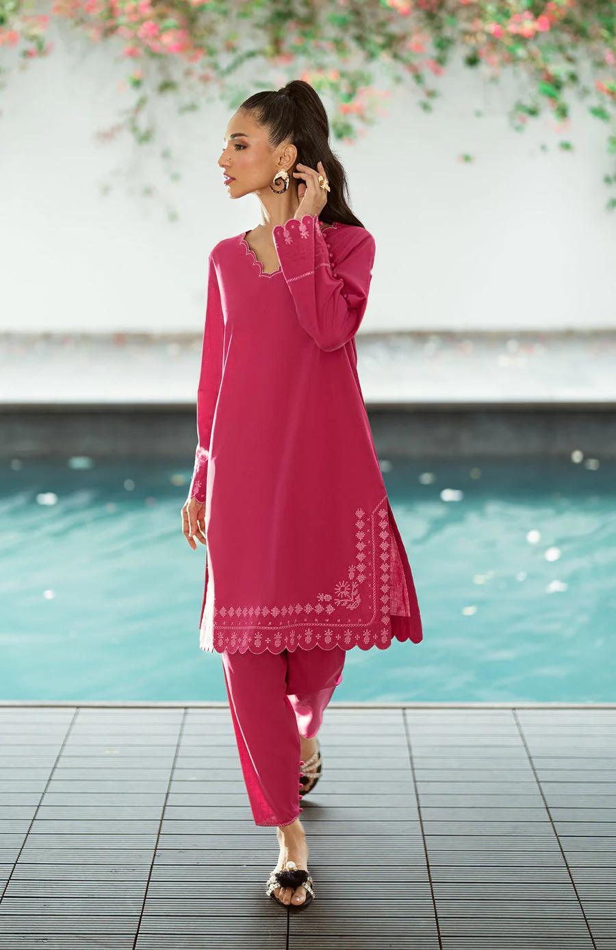 Dhanak SS25DC-2572 Dark Pink Solids Edit 2025
