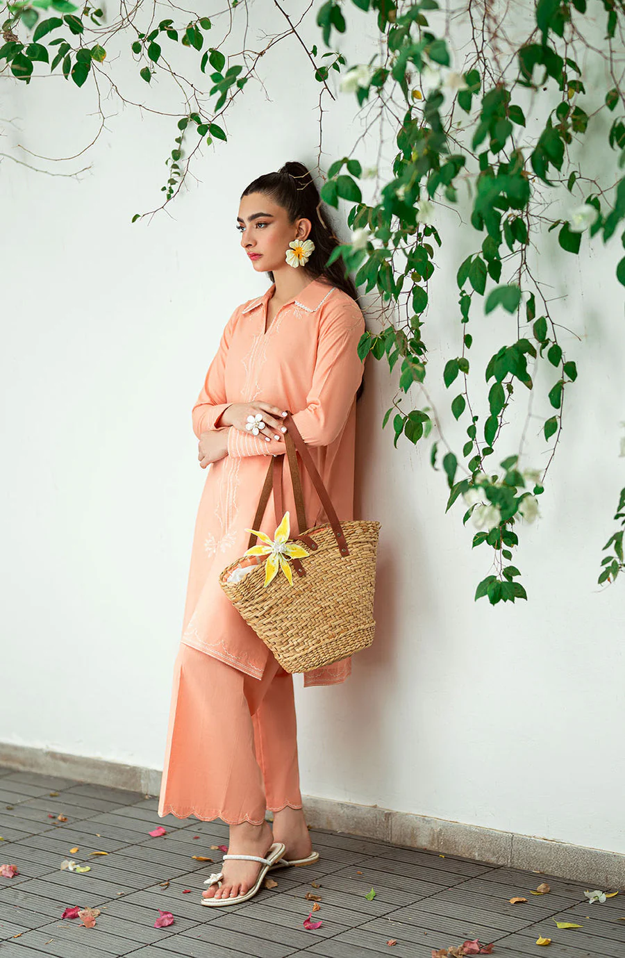 Dhanak SS25DC-2573 Peach Solids Edit 2025 - Image 2
