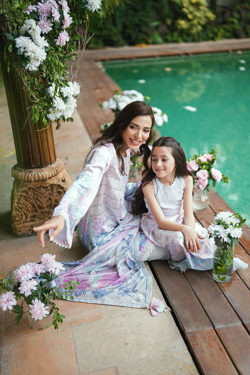 Dhanak SS25DK-0205 Sky Blue Mommy & Me Vol II 2025 - Image 2