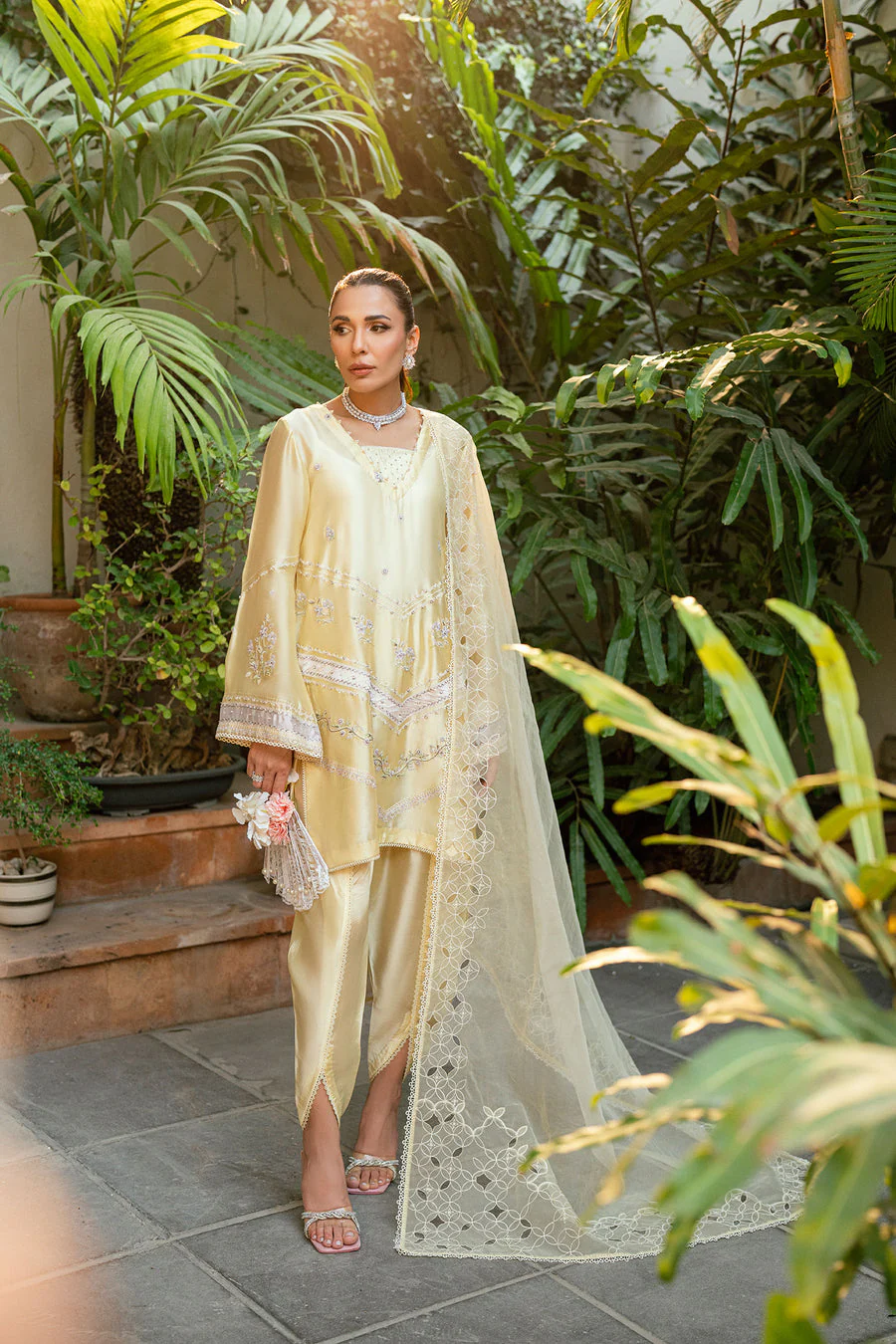 Dhanak SS25DL-0325 Lemon Yellow Luxury Pret Vol-ll 2025
