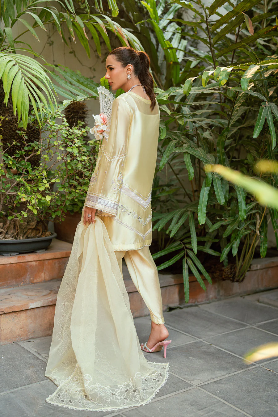 Dhanak SS25DL-0325 Lemon Yellow Luxury Pret Vol-ll 2025 - Image 2
