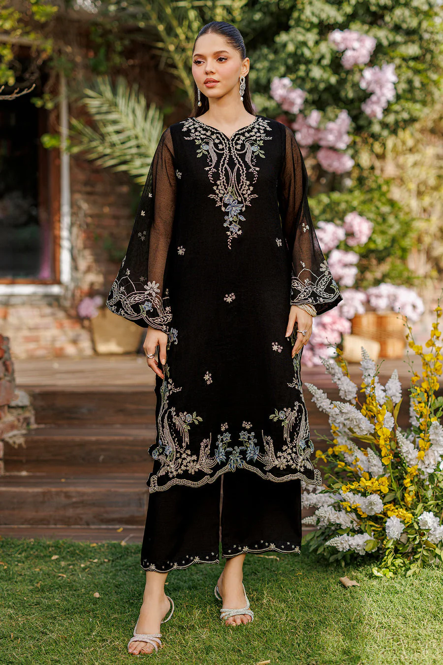 Dhanak SS26DA-2905 BLACK 2PCS  EMBROIDERED KURTA WITH TROUSER Mommy & Me Vol 2 2026