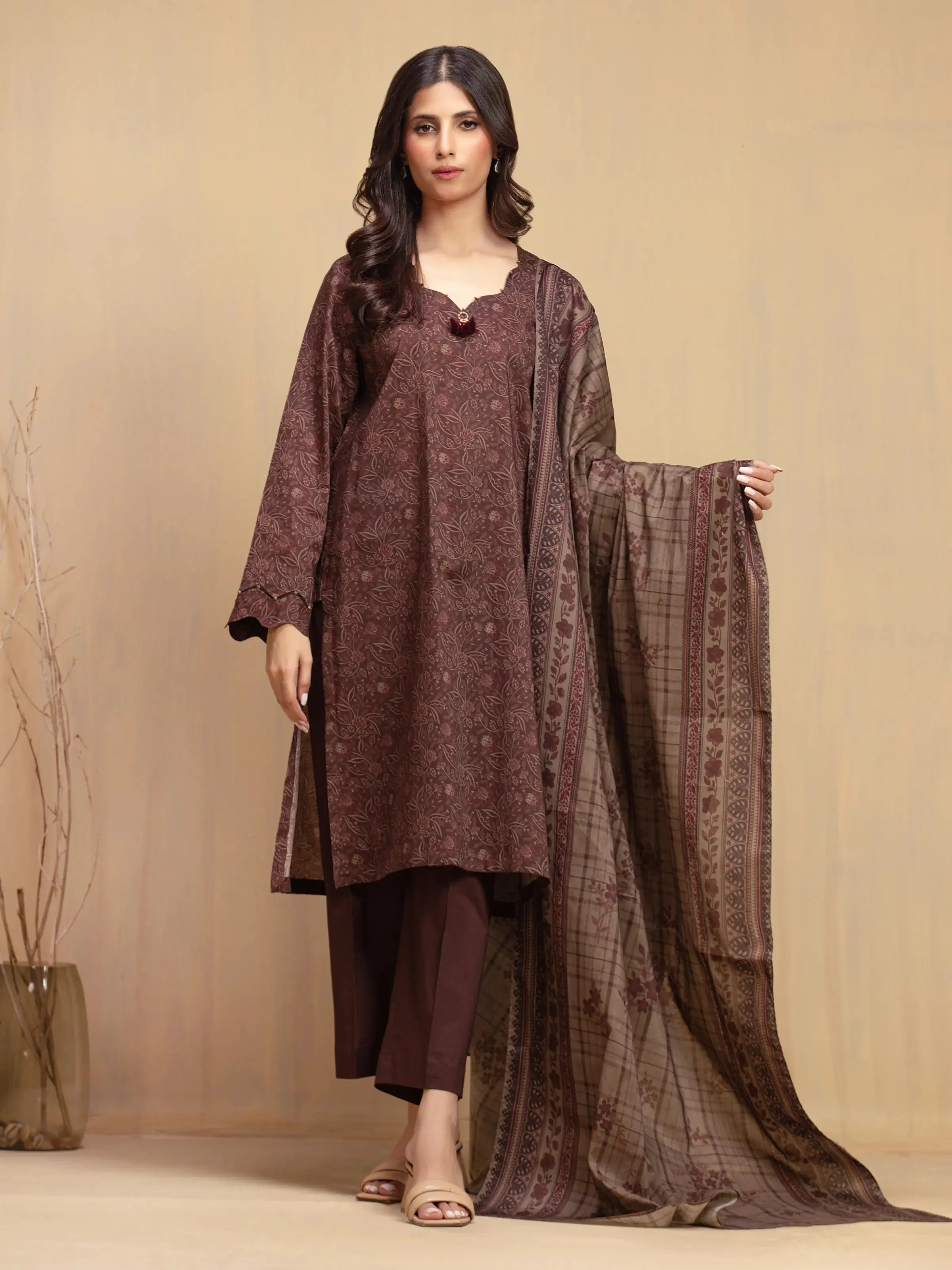Edenrobe EWU5A3-36002-3P Winter Collection 2025