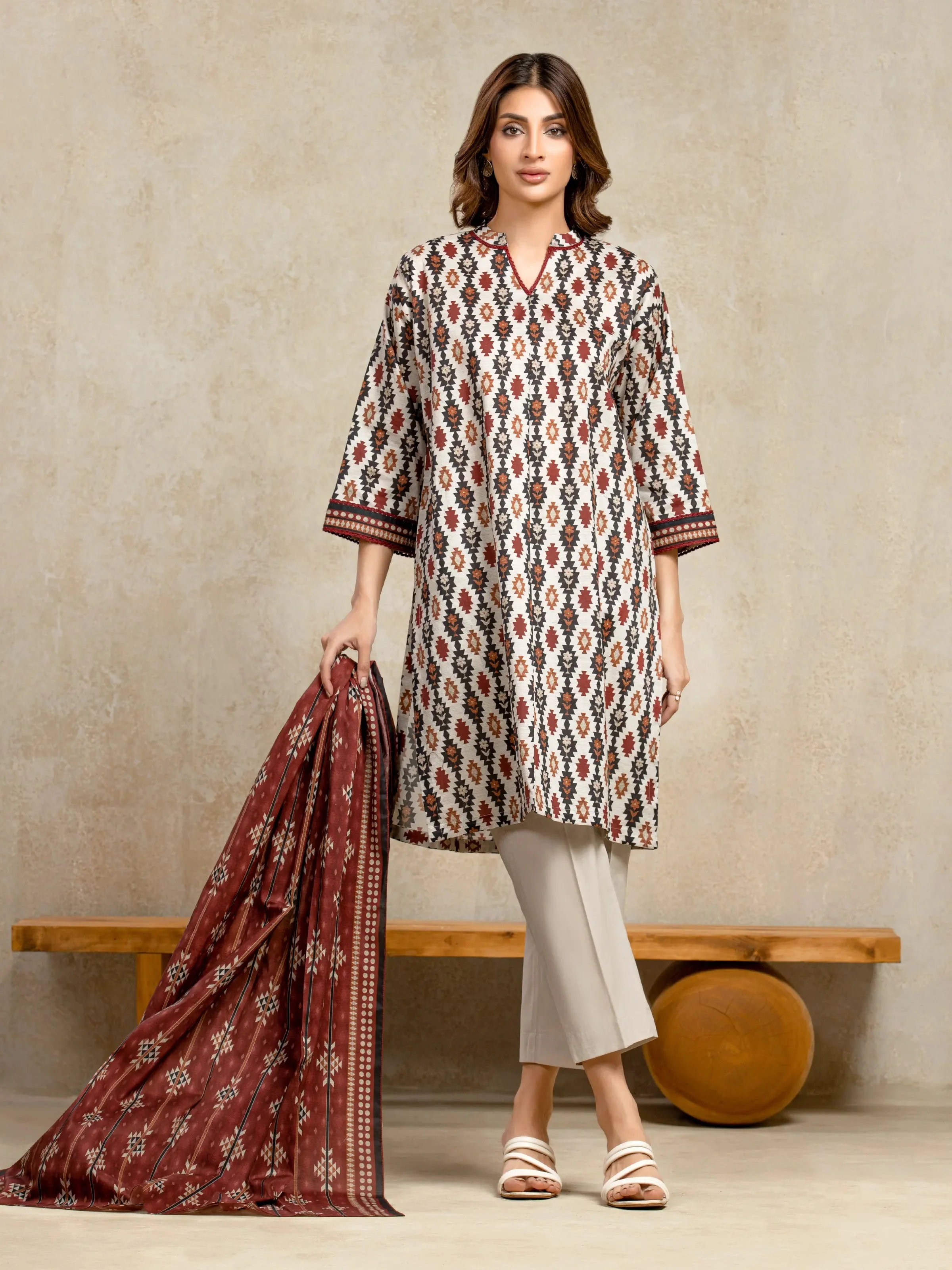 Edenrobe EWU5A3-36005-3P Winter Collection 2025