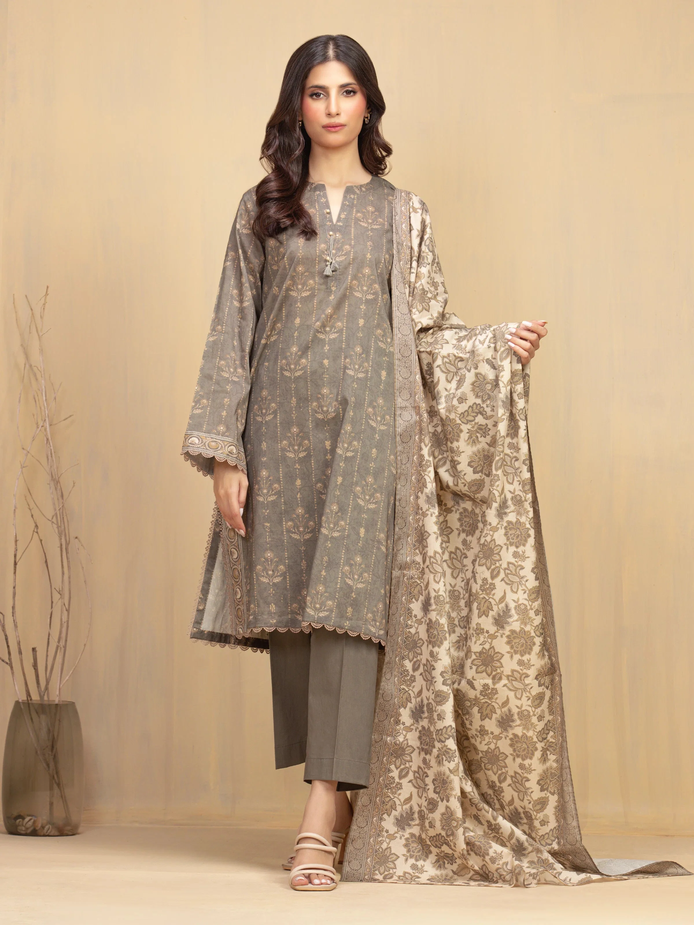 Edenrobe EWU5A3-36008-3P Winter Collection 2025
