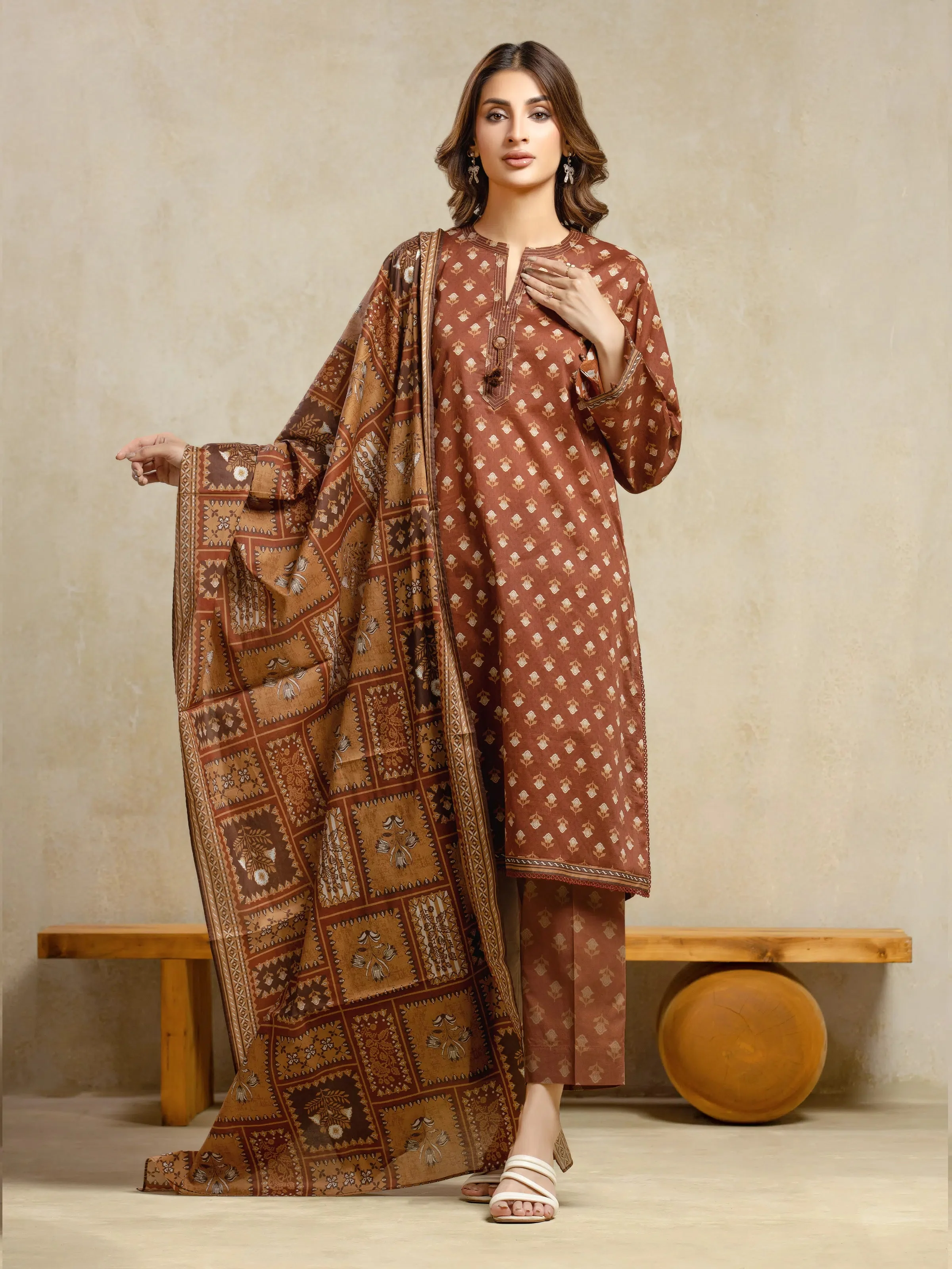 Edenrobe EWU5A3-36108-3P Winter Collection 2025