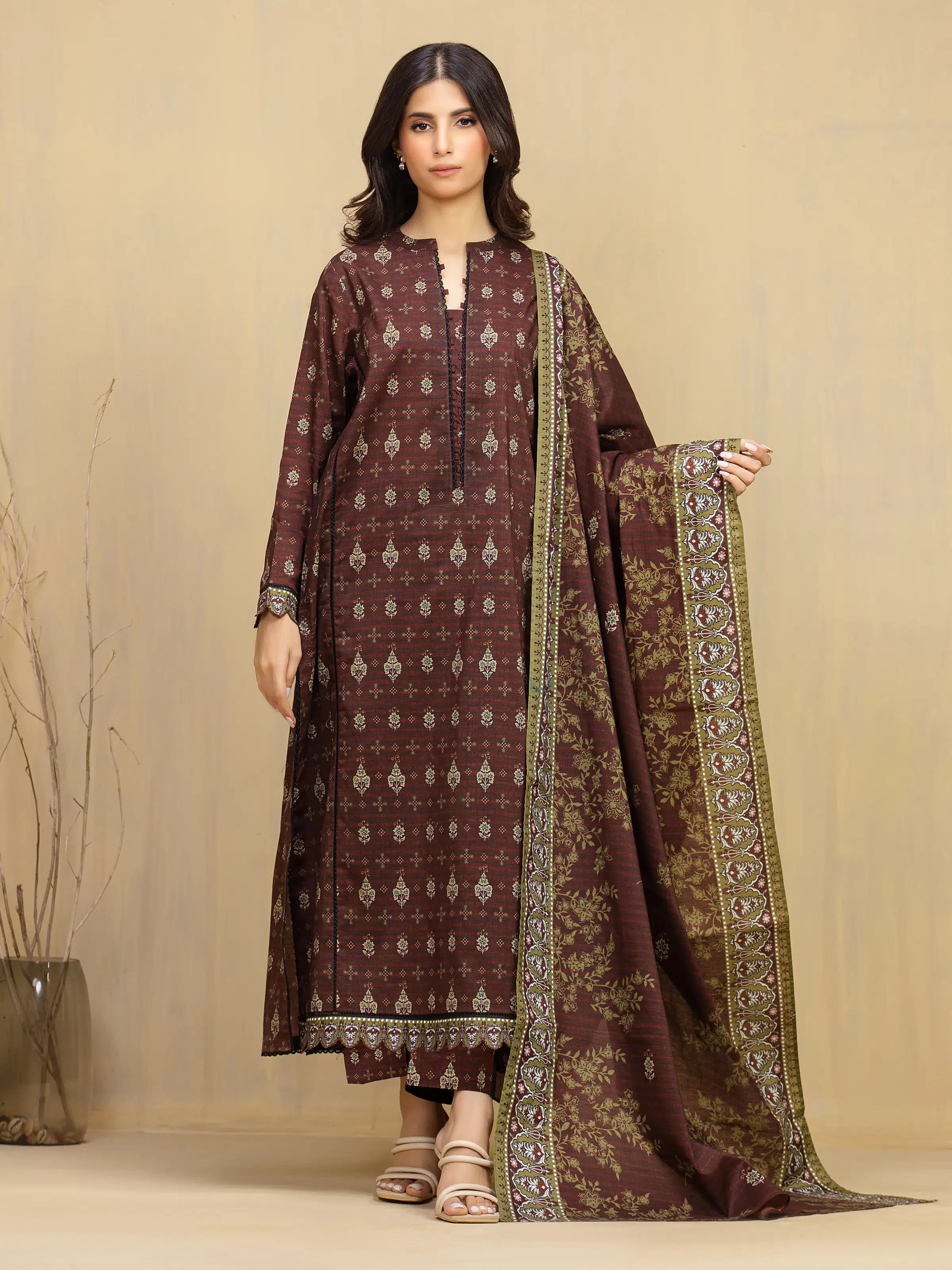Edenrobe EWU5A3-36118-3P Winter Collection 2025