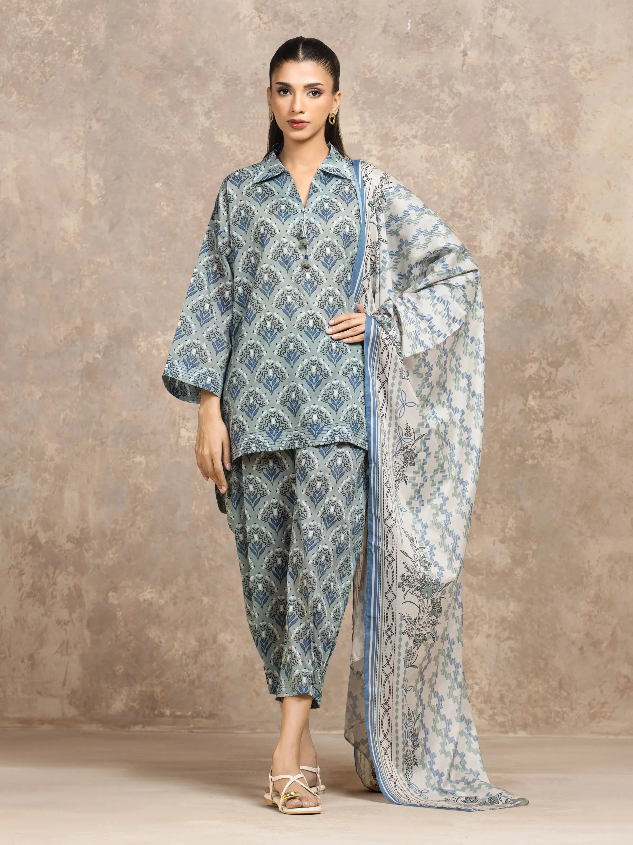 Edenrobe EWU5A3-36133-3P Winter Collection 2025