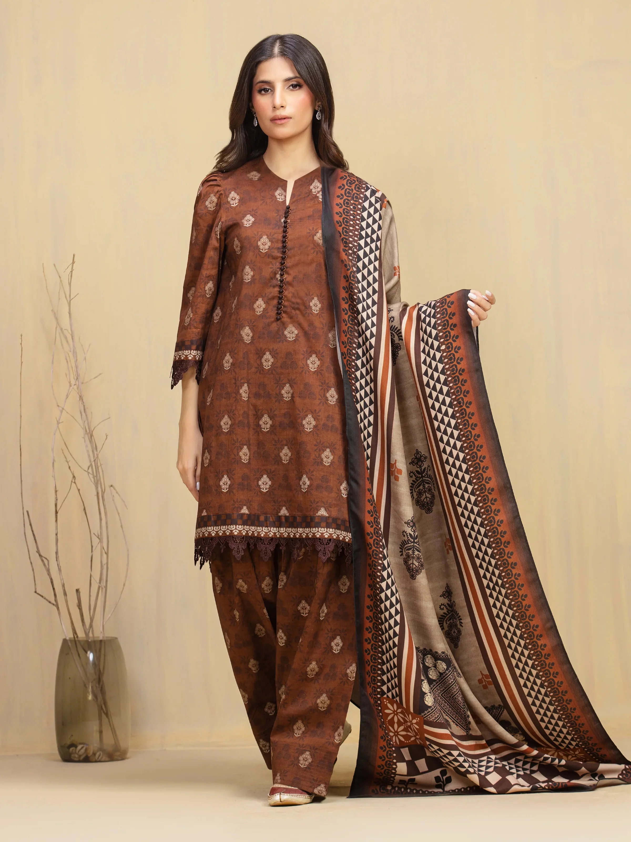 Edenrobe  EWU5M3-001-3P Winter Collection 2025