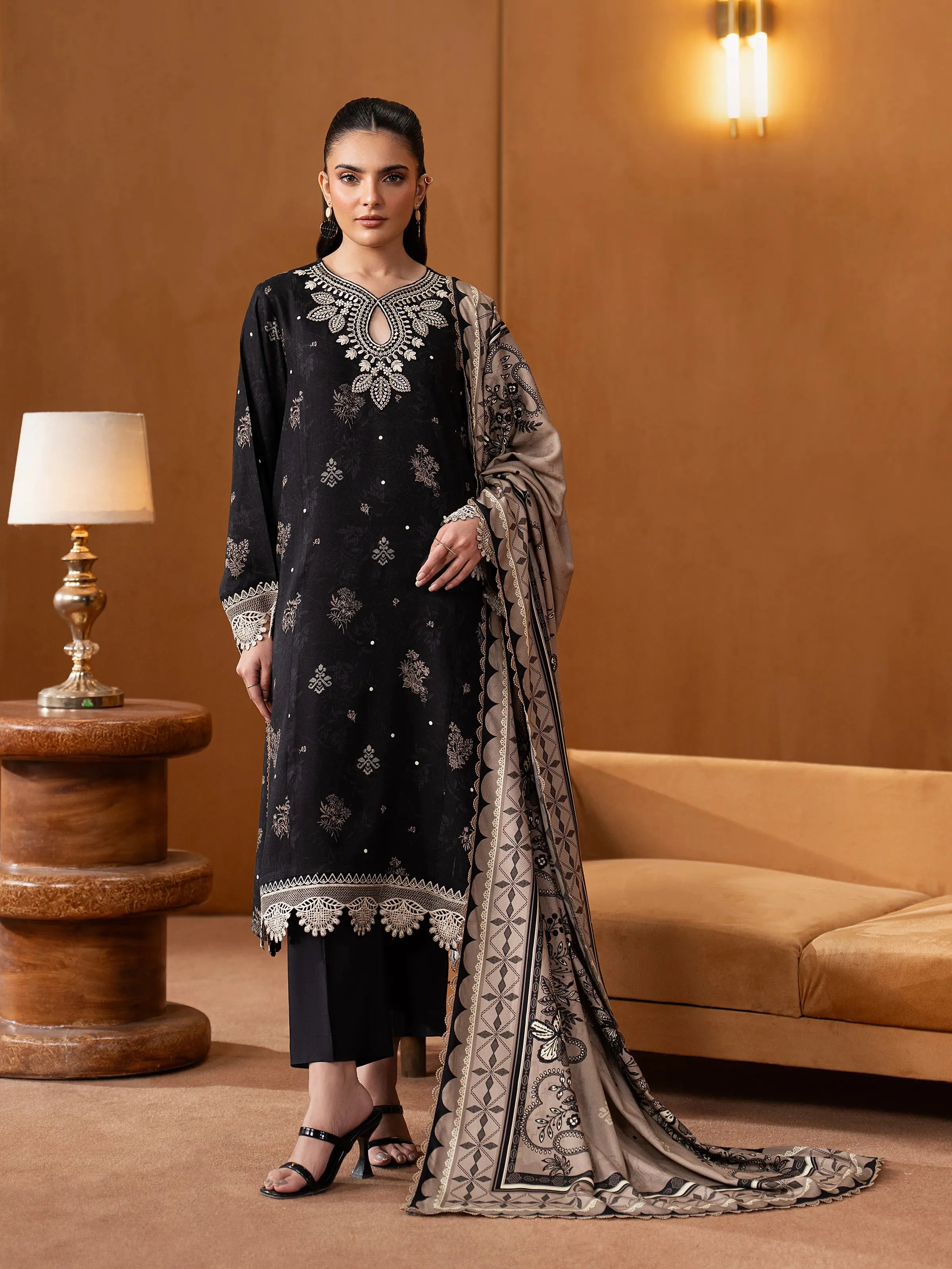 Edenrobe EWU5V20-32088-3P Winter Collection 2025