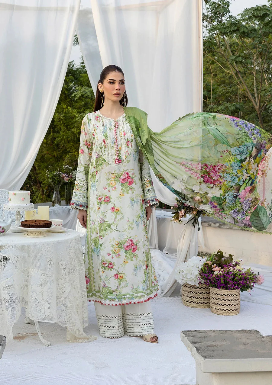 Elaf Premium ECD-6A Blossomea Elaf Prints With Chiffon Dupatta 2025 - Image 2