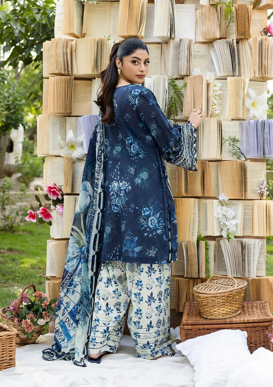 Elaf Premium ECD-7B Bloomstella Elaf Prints With Chiffon Dupatta 2025 - Image 2