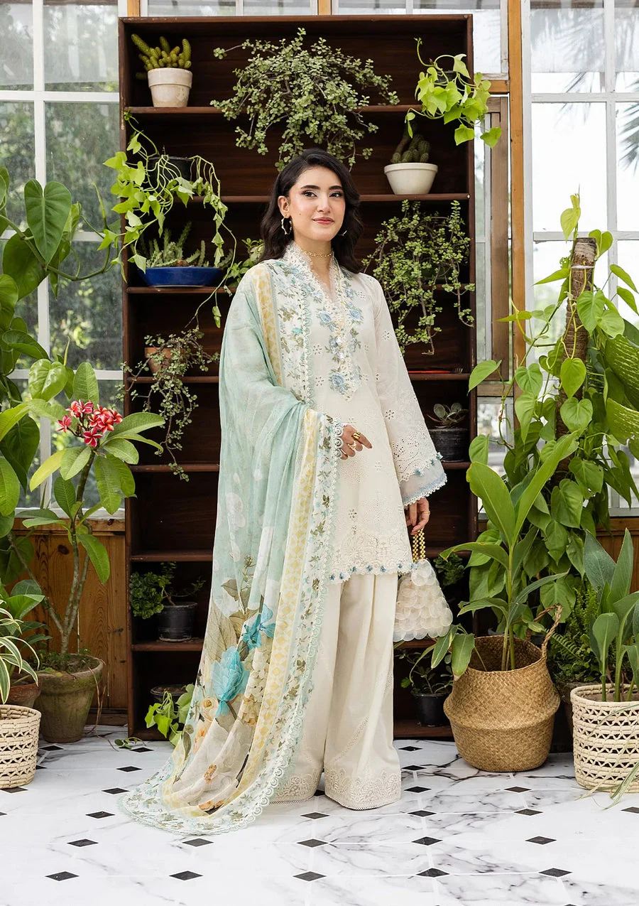 Elaf Premium EEC-1B Pearlista Chikankari With Chiffon 2025 - Image 2