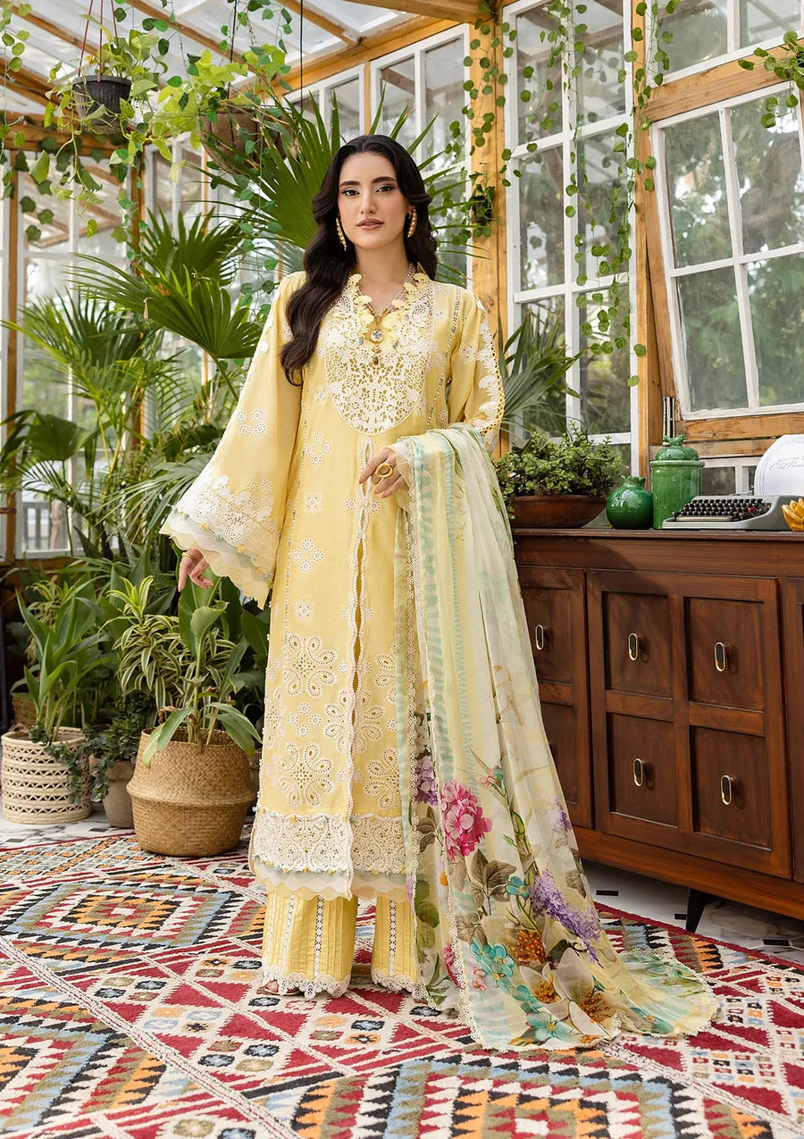 Elaf Premium EEC-2B Butter Bloom Chikankari With Chiffon 2025