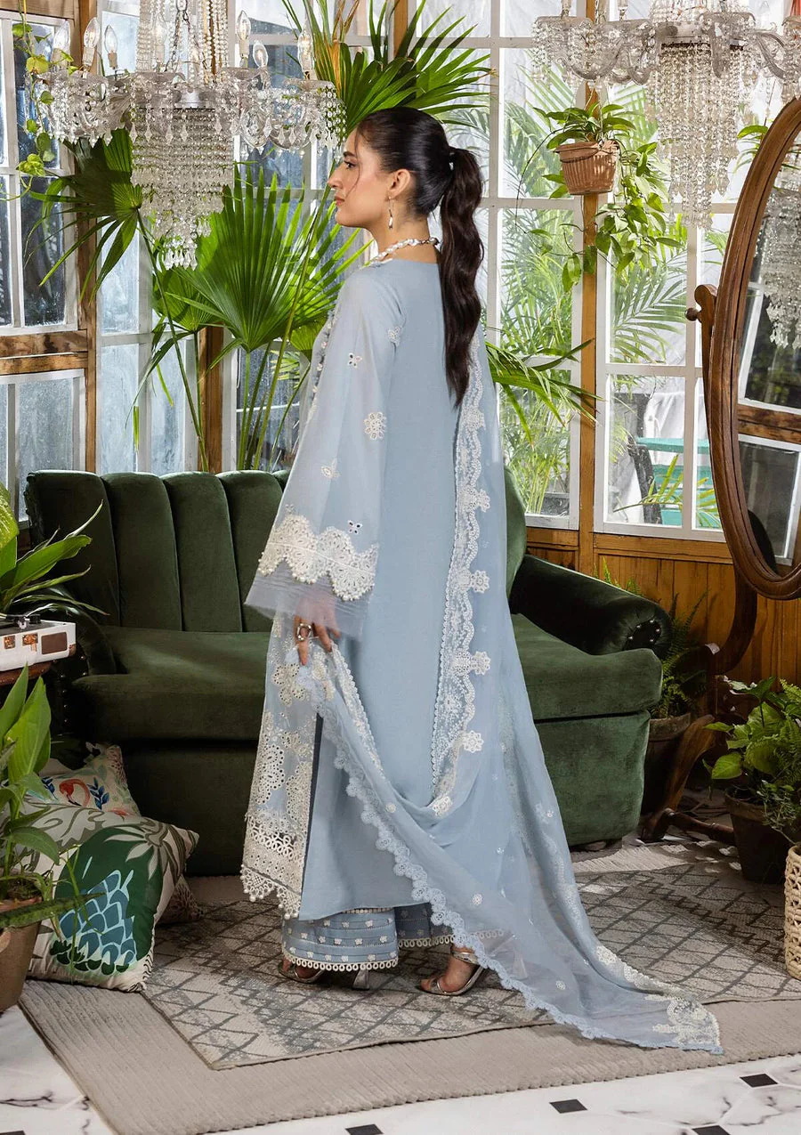 Elaf Premium EEC-3B Sky Dream E Craft Chikankari With Chiffon 2025 - Image 2