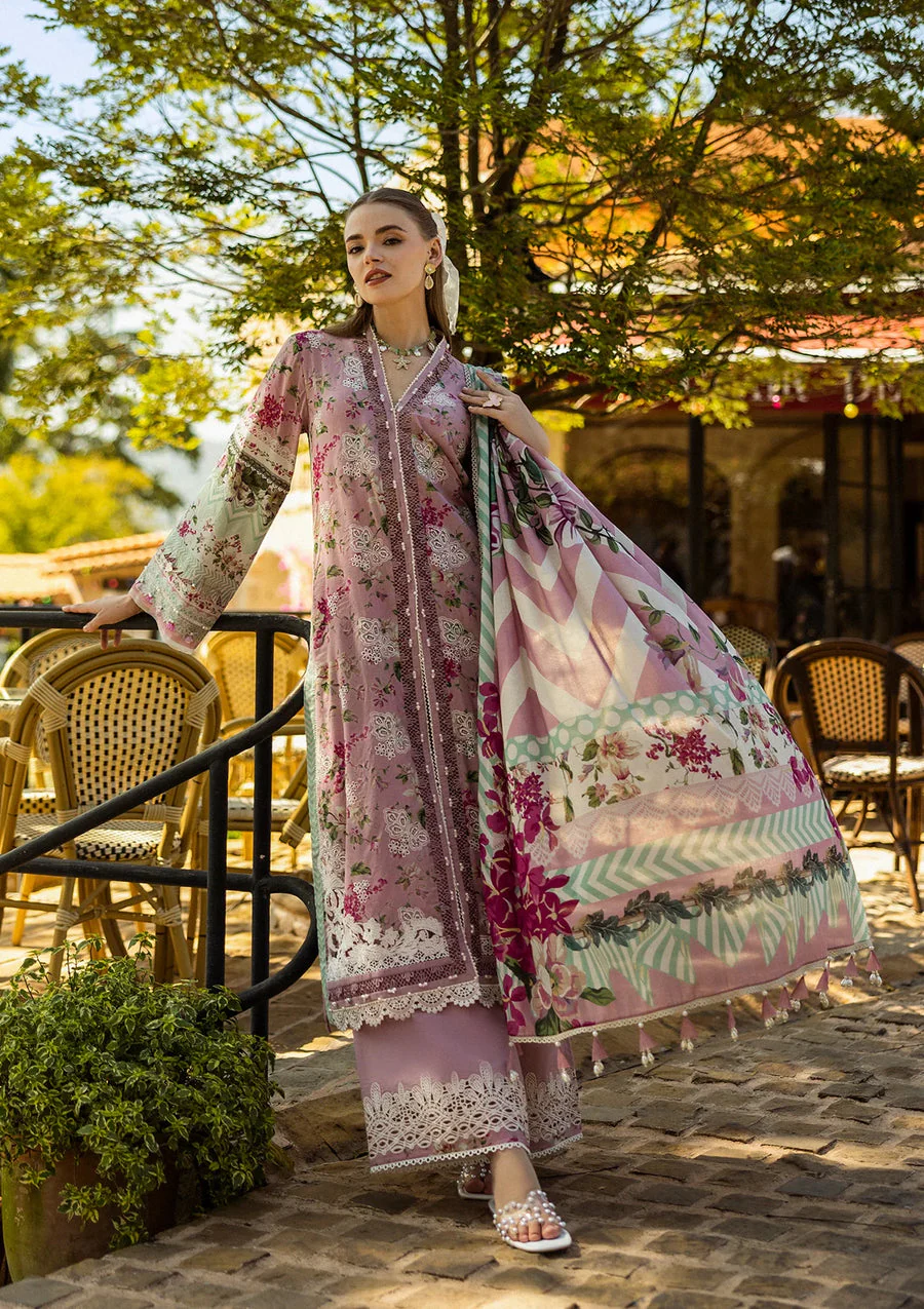 Elaf Premium ELK-05B Fia Print Chikankari Collection 2025